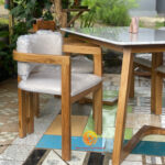 Set kursi makan marmer dining set