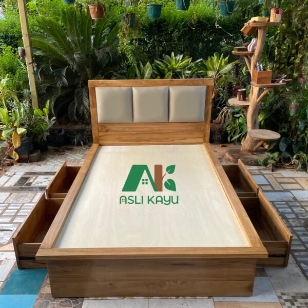 Sela bed frame tempat tidur laci