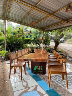 Big family dining set meja makan keluarga