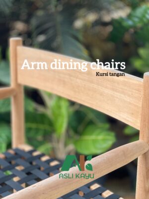 Arm dining chairs kursi makan tanganan