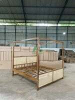 kanopi rattan bedframe tempat tidur kanopi rotan
