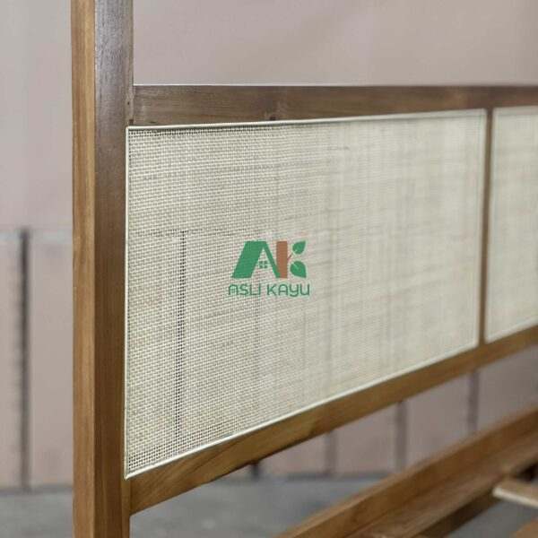 kanopi rattan bedframe tempat tidur kanopi rotan