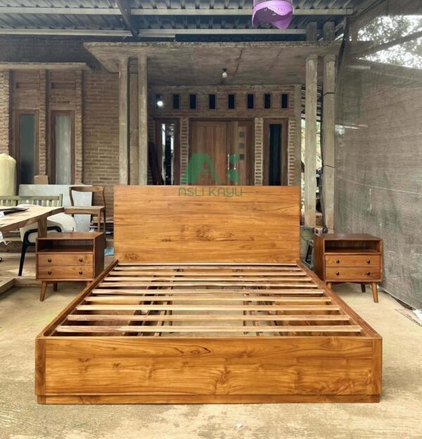 minimalist bedframe retro tempat tidur minimalis retro