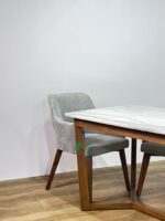 AKDN42-MALAKA MARBLEDINING SET 4 KURSI