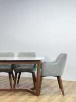 AKDN42-MALAKA MARBLEDINING SET 4 KURSI