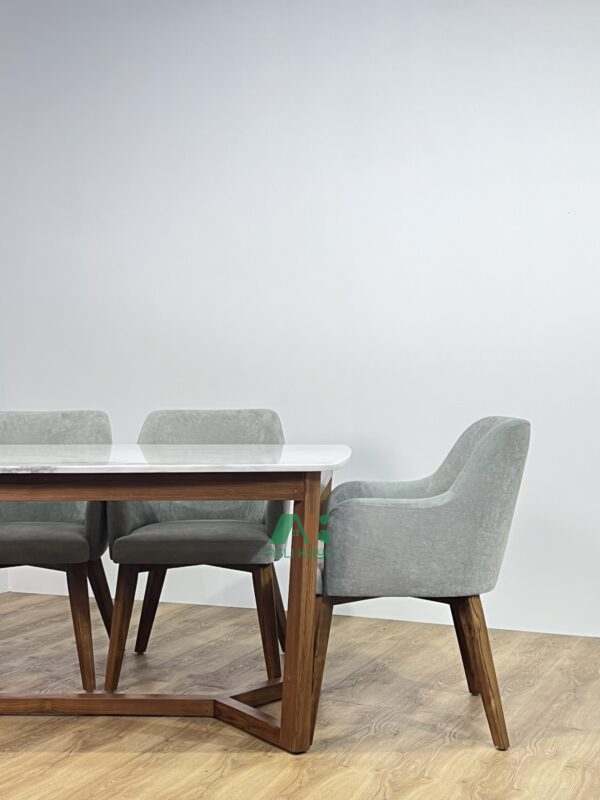 AKDN42-MALAKA MARBLEDINING SET 4 KURSI