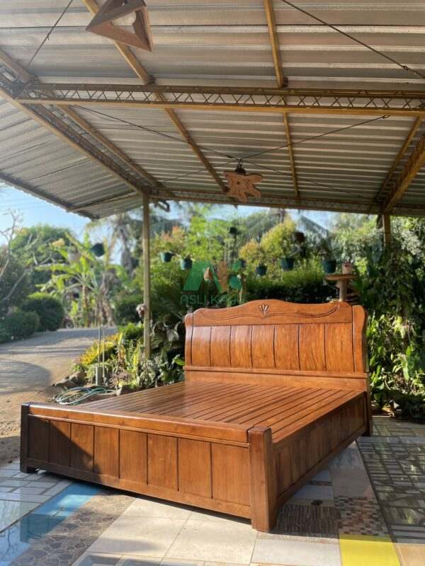 classic bedframe teakwood solid tempat tidur minimalist ukir jati