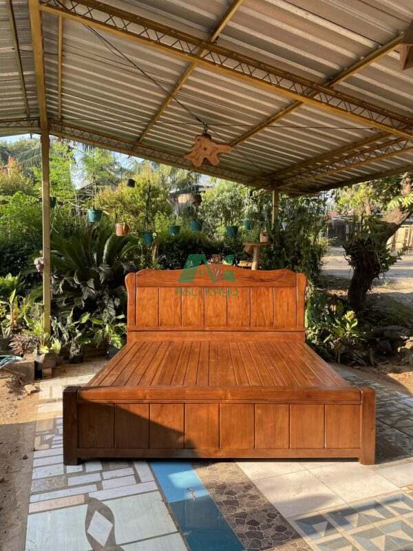 classic bedframe teakwood solid tempat tidur minimalist ukir jati