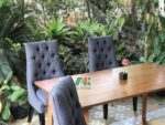 AKDN17-Meja Makan Solid 4 Kursi Sofa