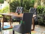 AKDN17-Meja Makan Solid 4 Kursi Sofa