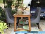 AKDN17-Meja Makan Solid 4 Kursi Sofa