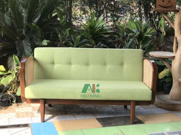 AKSF-07 rattan retro lounge sofa