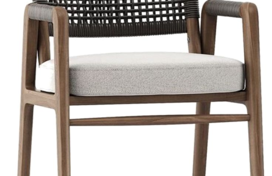 kombinasi furniture modern dan anyaman