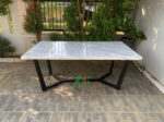 MARBLE DINING TABLE INDUSTRIAL - AKDT03
