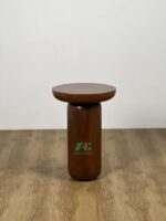 ROUND LATHE TEAK SOLID SIDE - AKST063