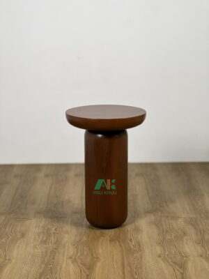 ROUND LATHE TEAK SOLID SIDE - AKST063