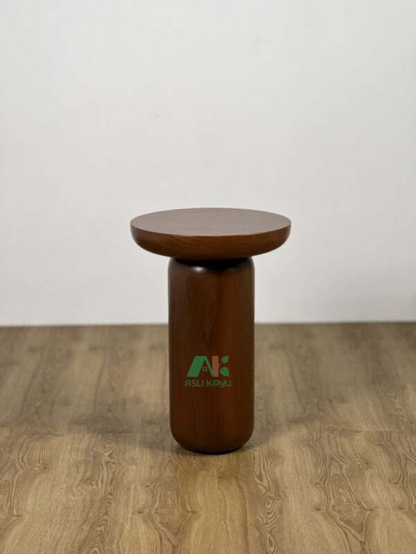 ROUND LATHE TEAK SOLID SIDE - AKST063