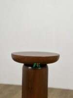 ROUND LATHE TEAK SOLID SIDE - AKST063