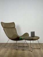 INDUSATRIAL LOUNGE  WITH OTTOMAN - AKDC114