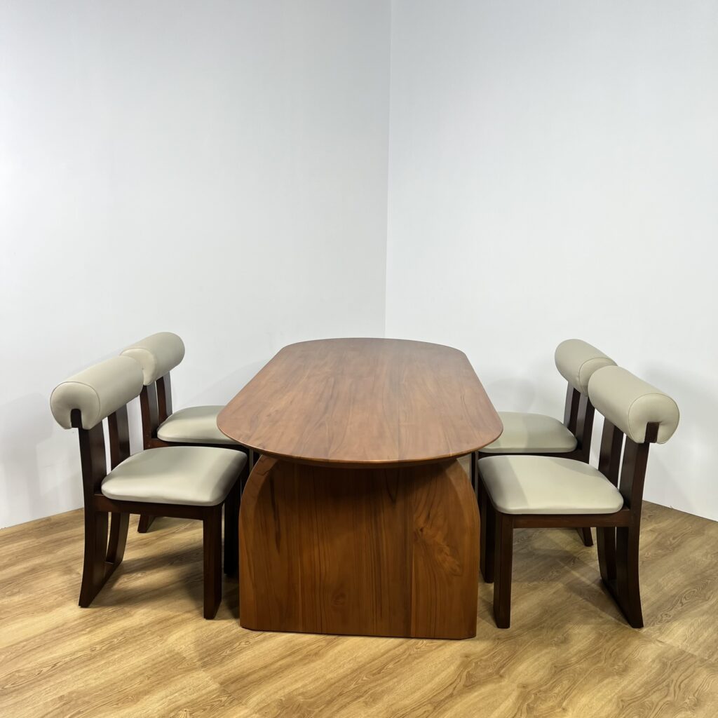 Set Kursi Makan Asli Kayu Solid